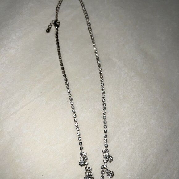 Vintage Beaded Crystal Chunky Statement Necklace USA SELLER - Picture 3 of 8